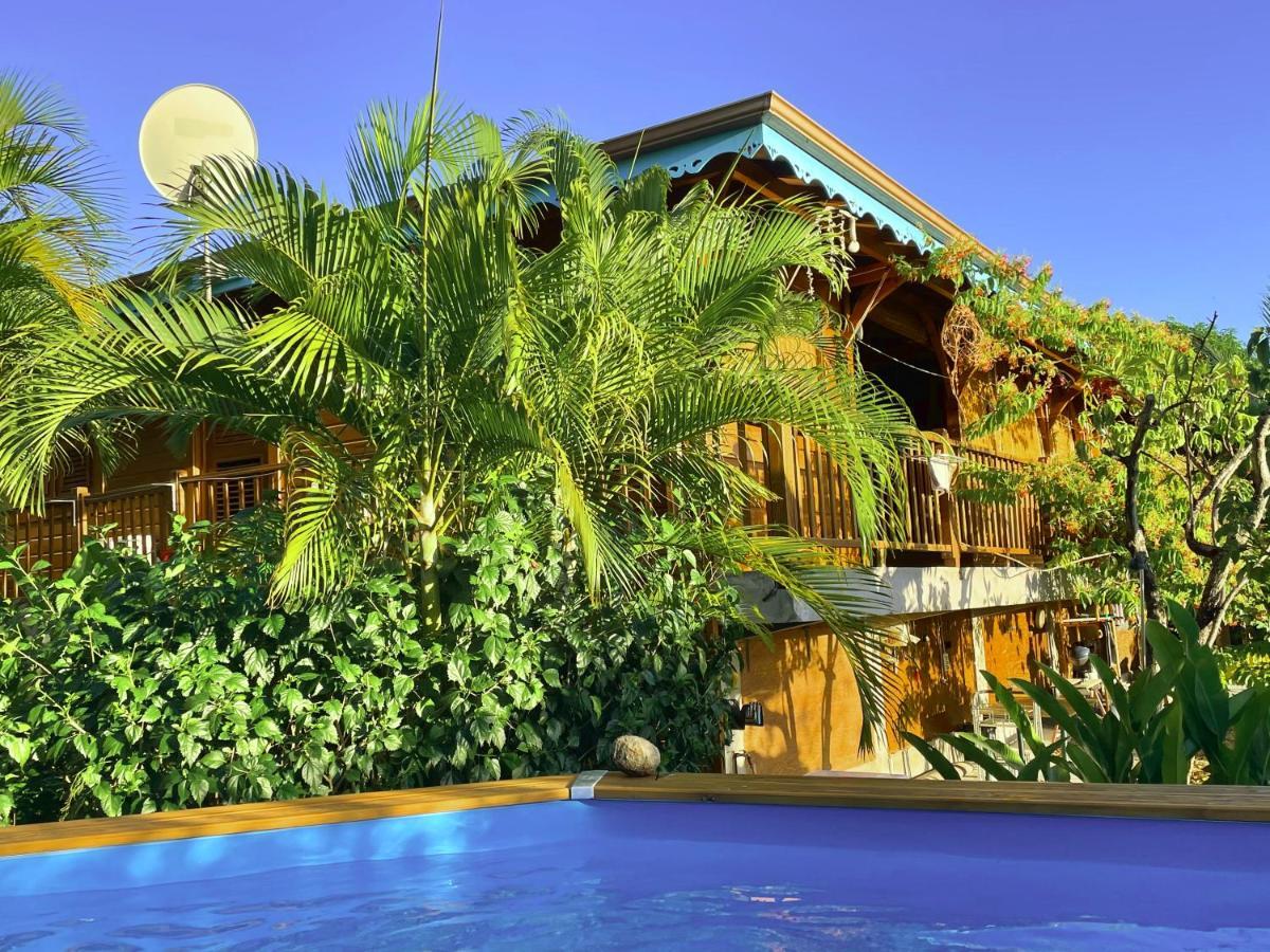 Villa Nature Caraibe Lodge, Vue Mer, Piscine Privee Deshaies Exterior photo