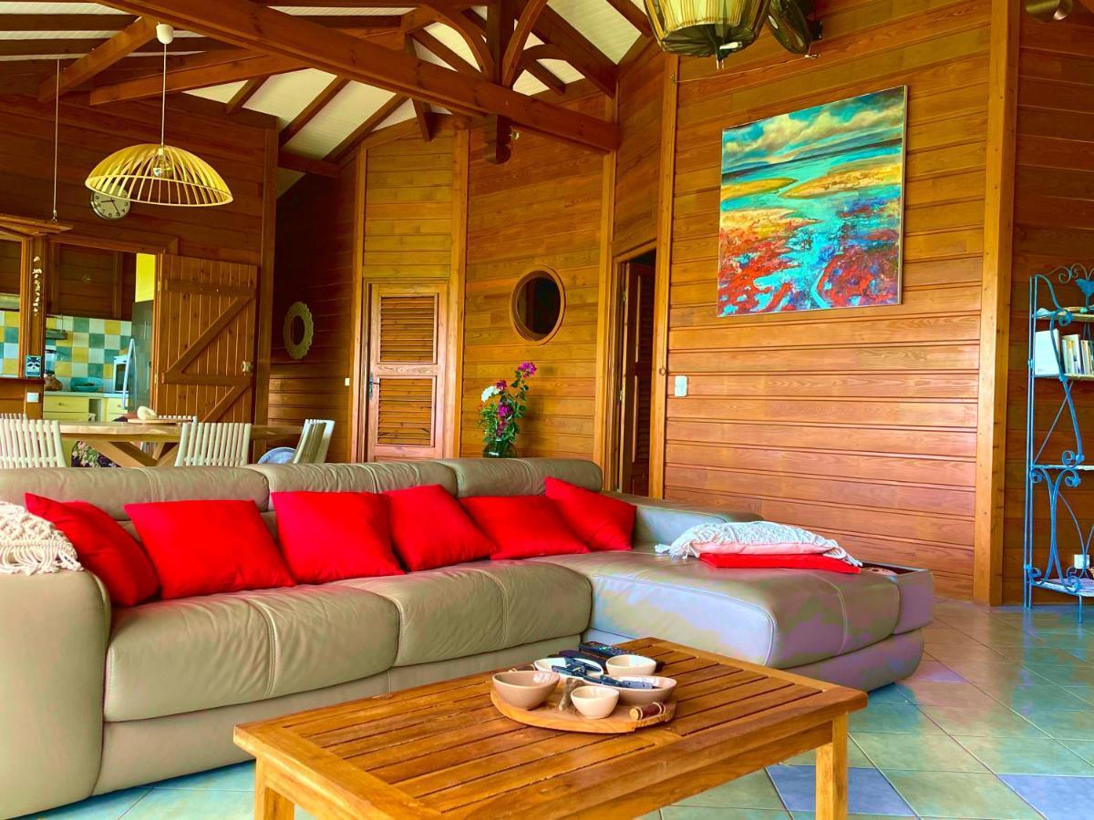 Villa Nature Caraibe Lodge, Vue Mer, Piscine Privee Deshaies Exterior photo